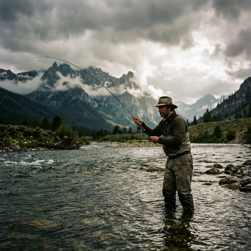 Fly fishing in a clear Idaho mountain river - Roam Idaho Fishing HQ